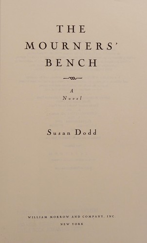 Cover for The mourners' bench