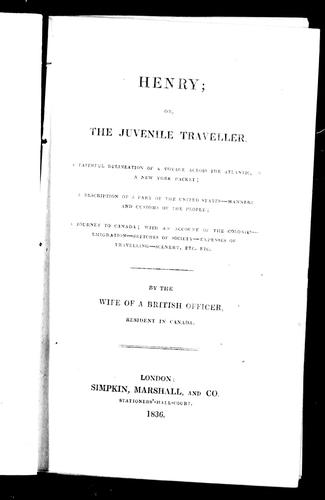 Cover for Henry, or, The juvenile traveller