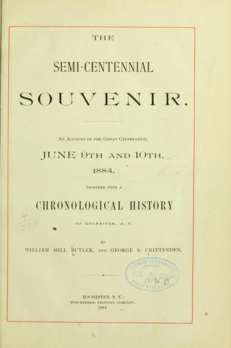 Cover for The semi-centennial souvenir