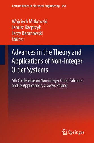 Cover for Advances in the Theory and Applications of Non-integer Order Systems