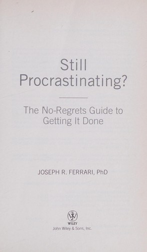 Cover for Still procrastinating