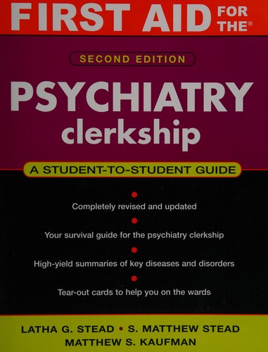 Cover for First Aid for the Psychiatry Clerkship