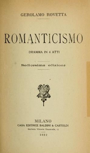 Cover for Romanticismo