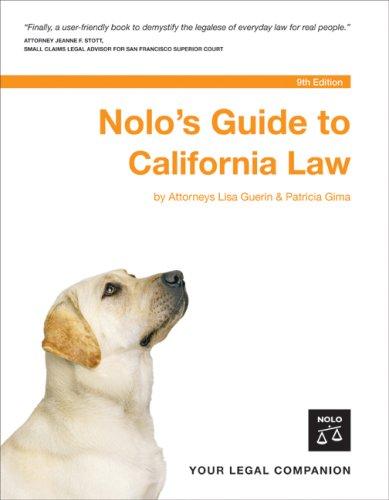 Cover for Nolo's Guide to California Law