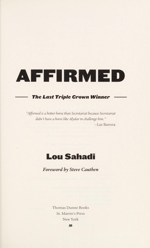 Cover for Affirmed