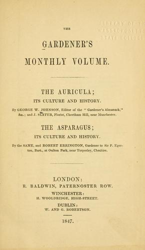 Cover for The auricula