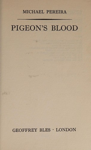 Cover for Pigeon's blood