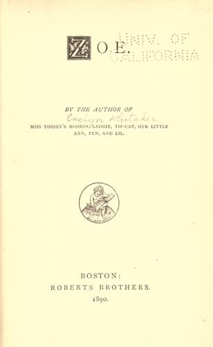 Cover for Zoe