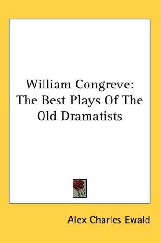 Cover for William Congreve