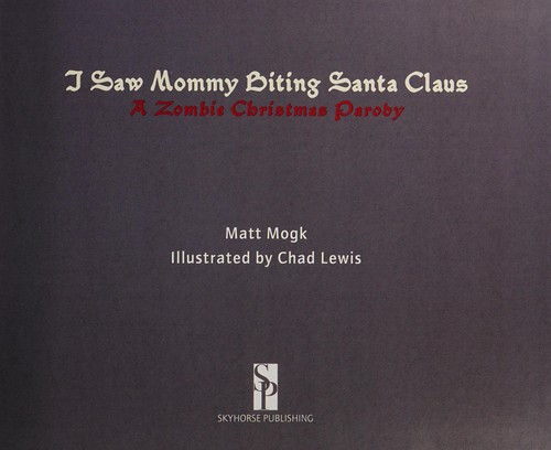 Cover for I saw mommy biting Santa Claus