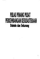 Cover for Pulau Pinang pusat perkembangan kesusasteraan