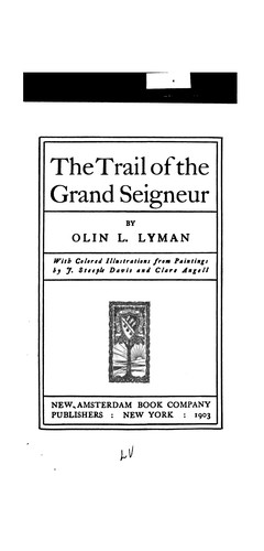 Cover for The trail of the Grand Seigneur