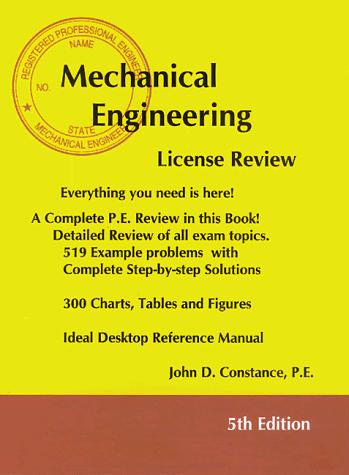 Cover for Mechanical Engineering License Review