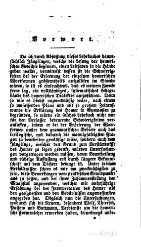 Cover for Formenlehre des ionischen Dialektes im Homer, nebst einem Anhange der ...