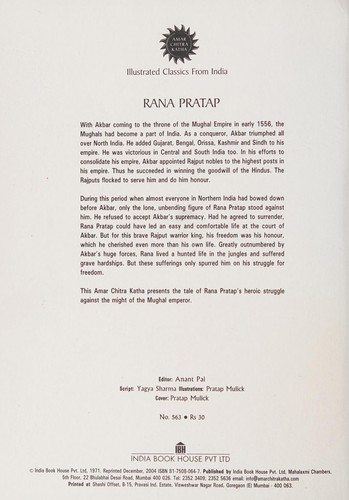 Cover for Rana Pratap