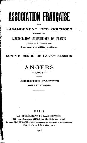 Cover for Comptes-rendus de la ... session