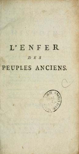Cover for L'enfer des peuples anciens
