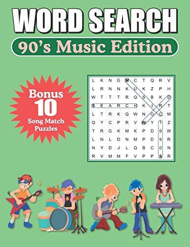 Cover for Word Search 90's Music Edition