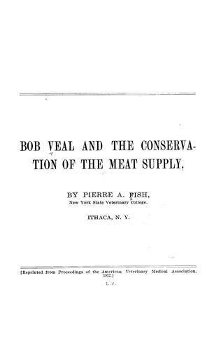 Cover for Bob veal