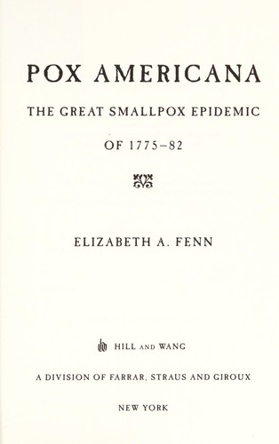 Cover for Pox Americana