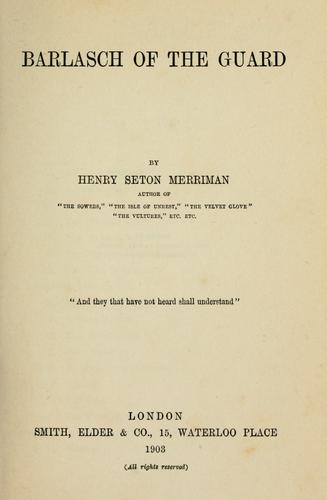 Cover for Barlasch of the Guard