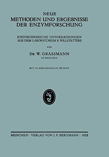Cover for Neue Methoden und Ergebnisse der Enzymforschung