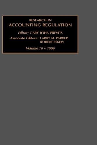 Cover for RES ACC REG V10 (Research in Accounting Regulation)