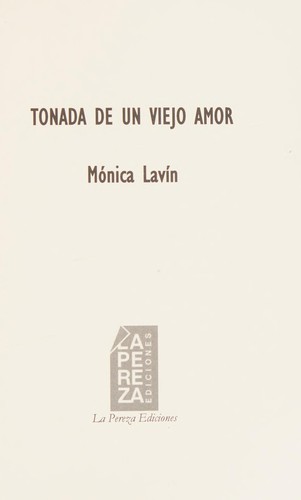 Cover for Tonada de un viejo amor