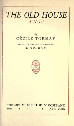 Cover for The old house