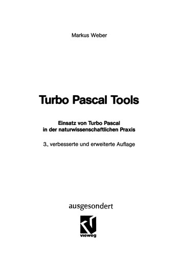 Cover for Turbo Pascal Tools
