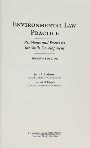 Cover for Environmental law practice