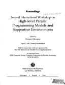 Cover for Second International Workshop on High-Level Parallel Programming Models and Supportive Environments