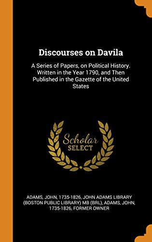 Cover for Discourses on Davila