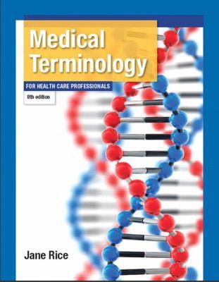 Cover for Medical Terminology For Health Care Professionals
