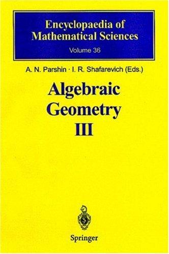 Cover for Algebraic Geometry III