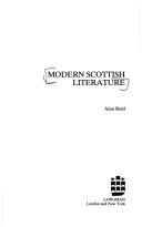 Cover for Modern Scottish literature