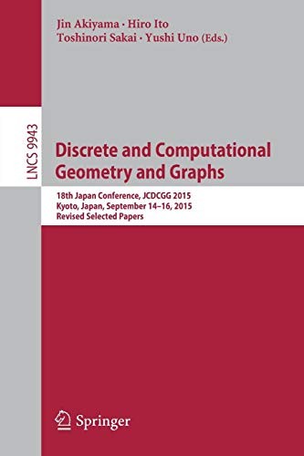 Cover for Discrete and Computational Geometry and Graphs