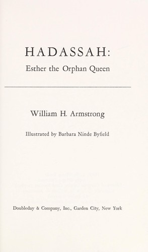 Cover for Hadassah: Esther the orphan queen