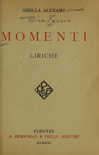 Cover for Momenti
