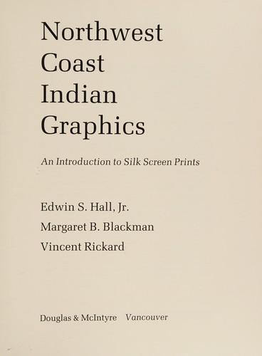 Cover for Northwest Coast Indian graphics