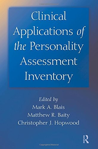 Cover for Clinical applications of the personality assessment inventory