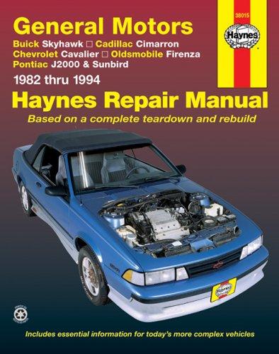 Cover for General Motors J-cars automotive repair manual