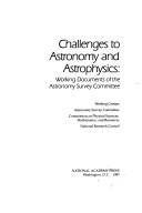 Cover for Challenges to Astronomy & Astrophysics