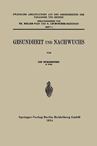 Cover for Gesundheit und Nachwuchs