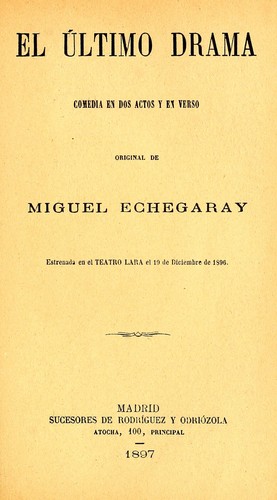 Cover for El último drama