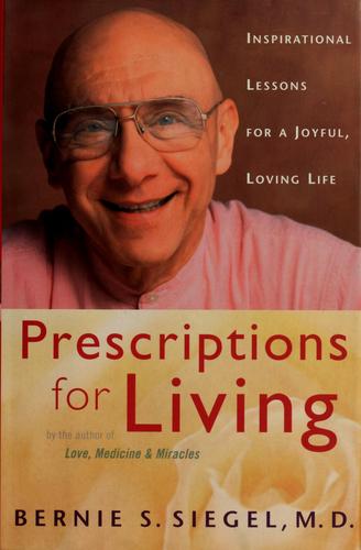 Cover for Prescriptions for living