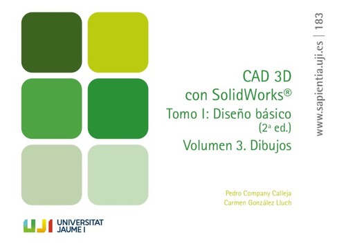 Cover for CAD 3D con SolidWorks. Tomo I