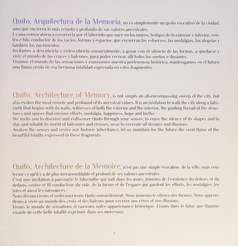 Cover for Quito
