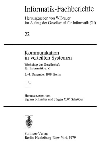 Cover for Kommunikation in verteilten Systemen