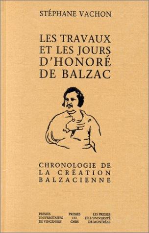 Cover for Travaux et les jours d'honore de balzac